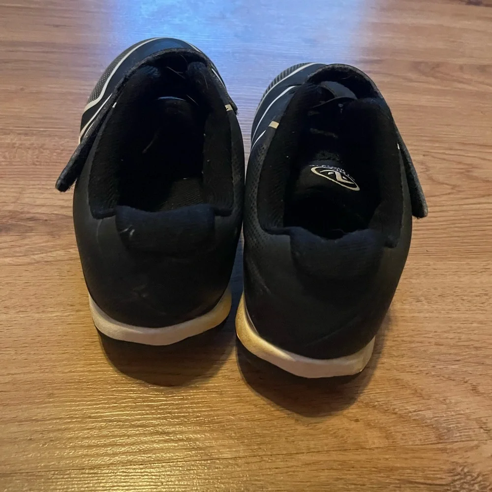 Black and White Athletic cleats Shoes